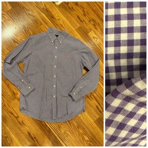 Ralph Lauren Glen Plaid (Checkered) Purple Men's Shirt
Large